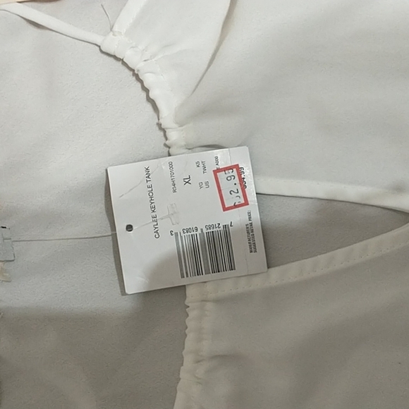 G by guess caylee keyhole tank top sleeveless size XL NWT - Picture 5 of 9